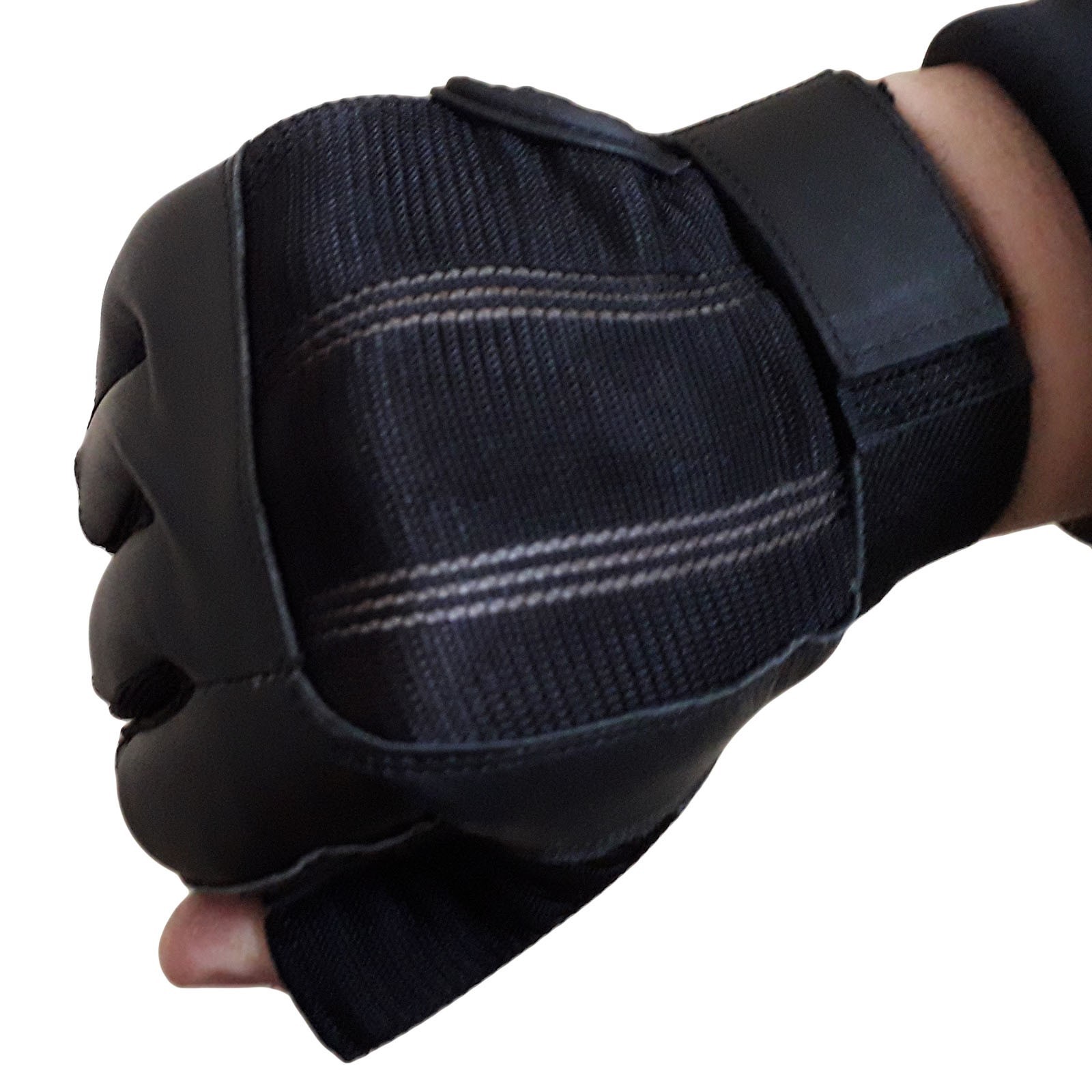 

Перчатки кожаные без пальцев All State Leather с текстильными вставками (AL3002_ XL) размер XL
