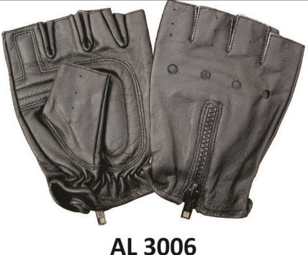 

Перчатки без пальцев для водителей All State Leather из овечьей кожи на молнии размер XL