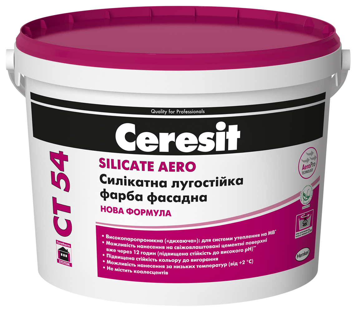 

Краска силикатная Ceresit СТ 54 База А 10л