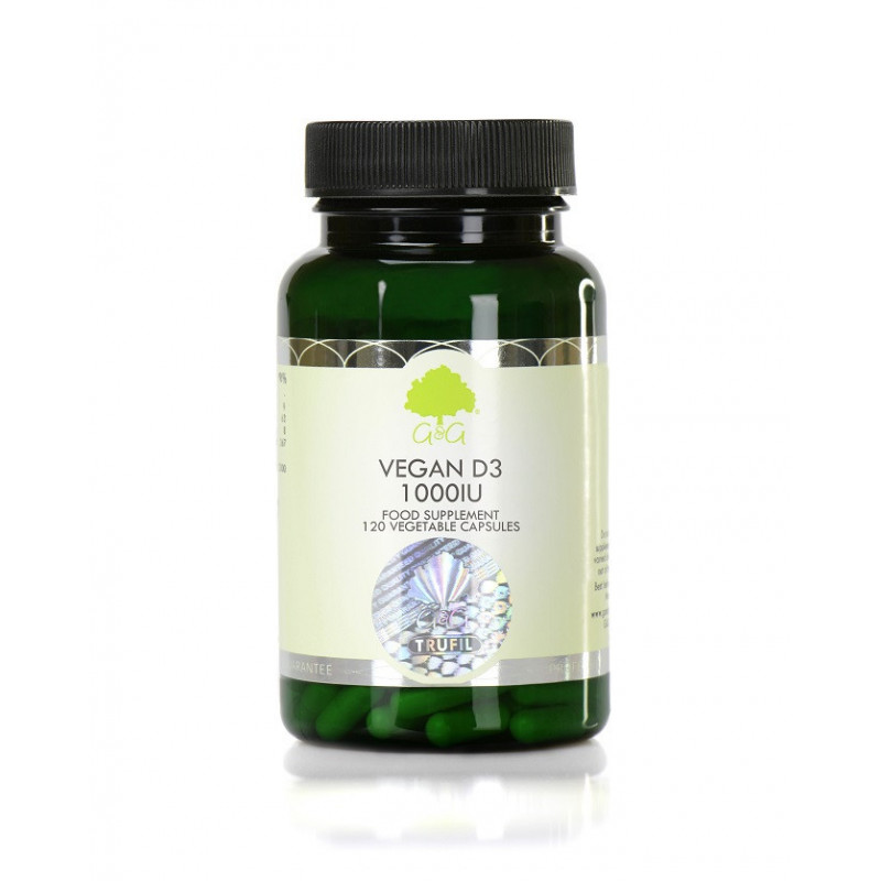 

Витамин G&G Vegan Vitamin D3 1000iu - 120 Capsules