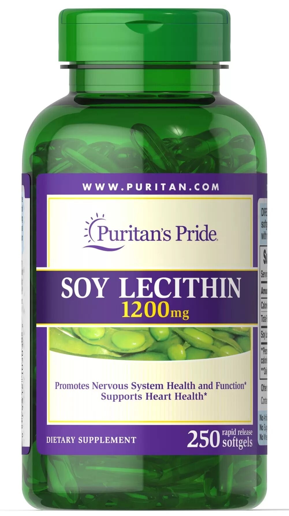 

Витамин Puritan Soy Lecithin 1200 mg