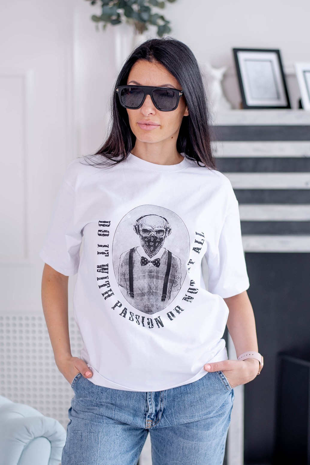 

Женская футболка Anika FU14C01 "Хардкор" ,  белая, Женская футболка Anika FU14C01 "Хардкор" S, M белая