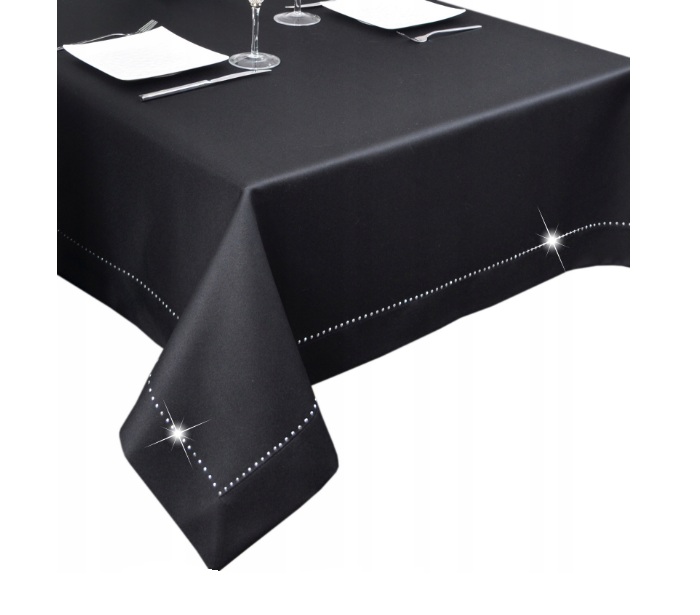 

Прямоугольная скатерть Agmar Glamour 240 х 140 см, черная