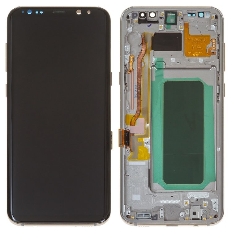 

Дисплей для Samsung G955 Galaxy S8 Plus золотистий із сенсорним екраном з рамкою оригінал переклеєне скло maple gold