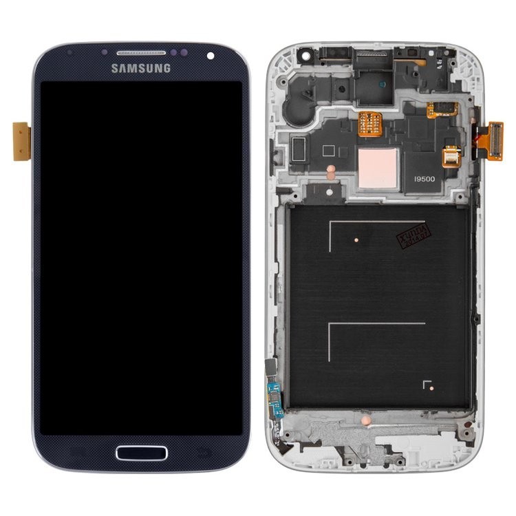 

Дисплей для Samsung I9500 Galaxy S4 синій із сенсорним екраном з передньою панеллю оригінал переклеєне скло