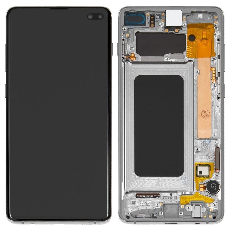 

Дисплей для Samsung G975 Galaxy S10 Plus білий із сенсорним екраном з рамкою Original PRC original glass