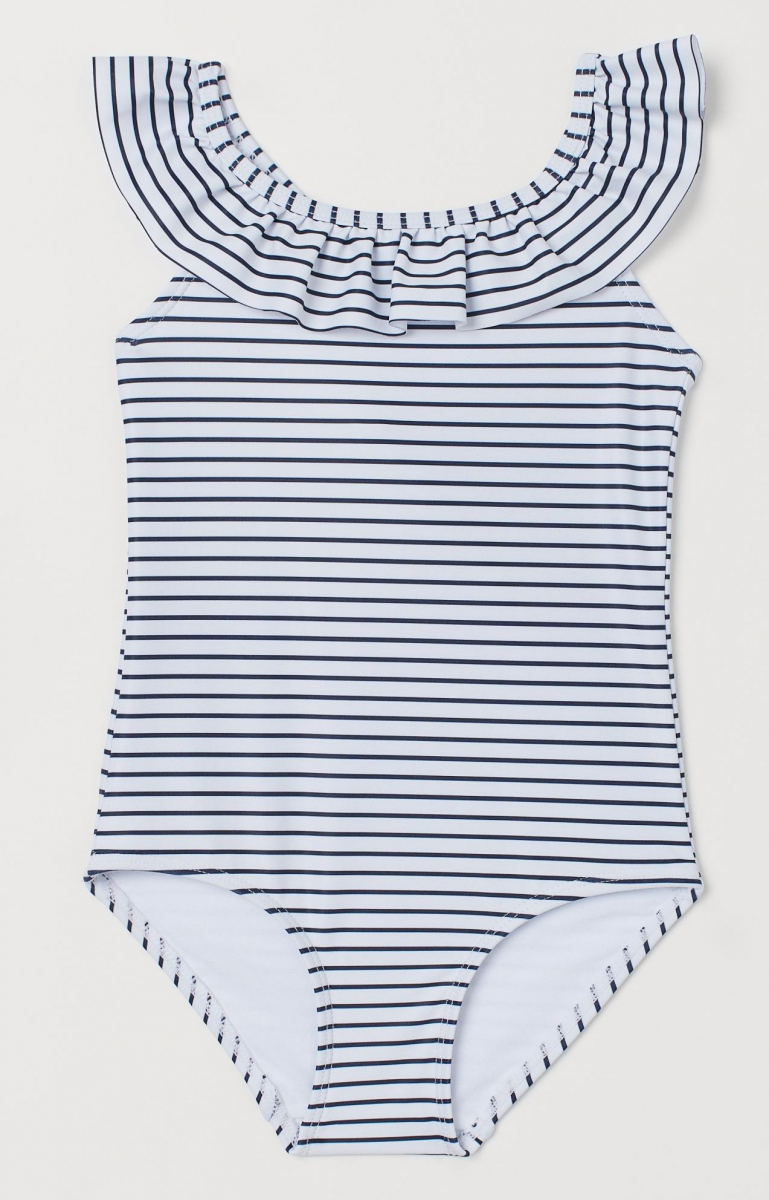 

Купальник H&M 0805808001 110-116 СМ Белый 64624