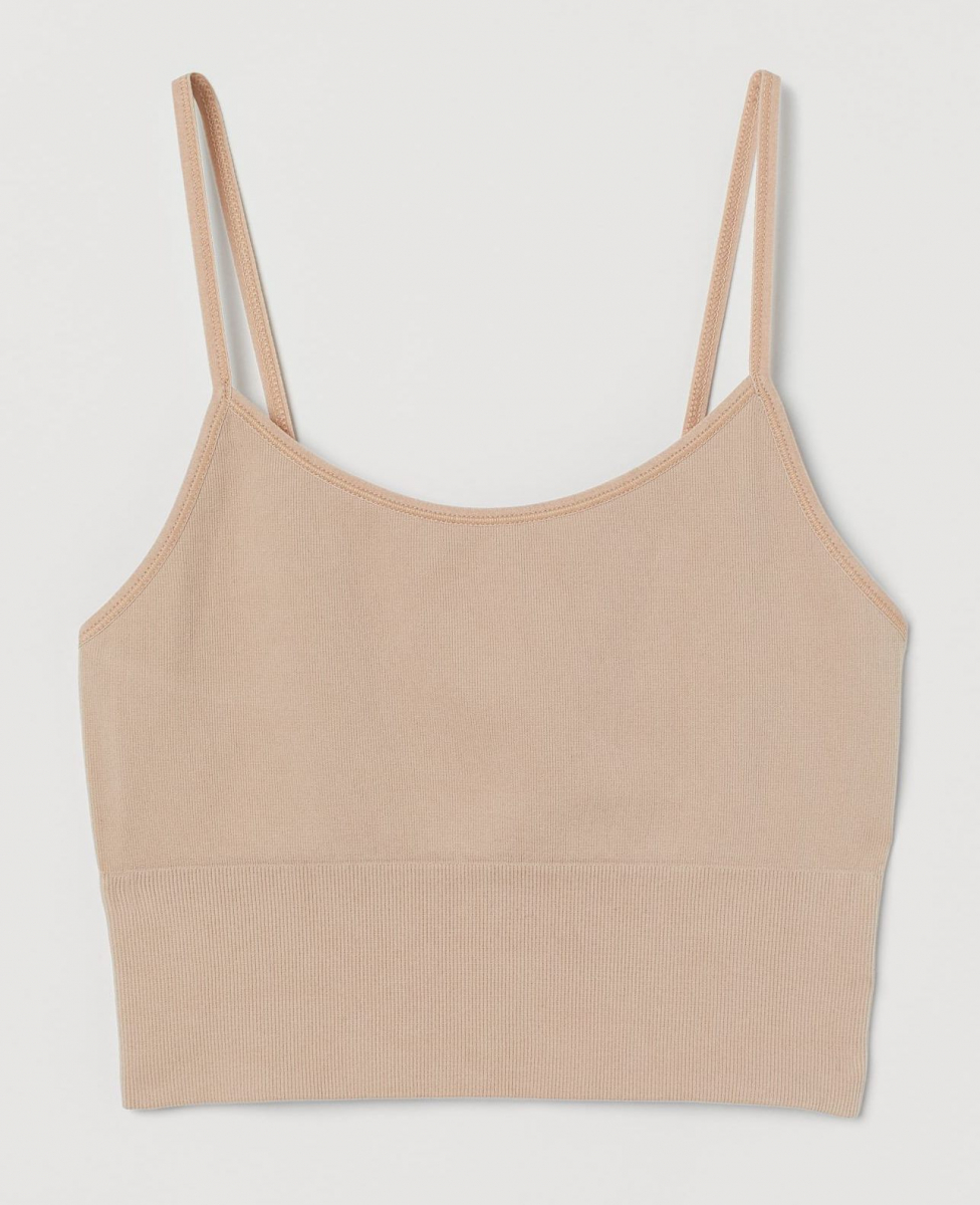 

Спортивный топ H&M 0875350009 S Бежевый 64691