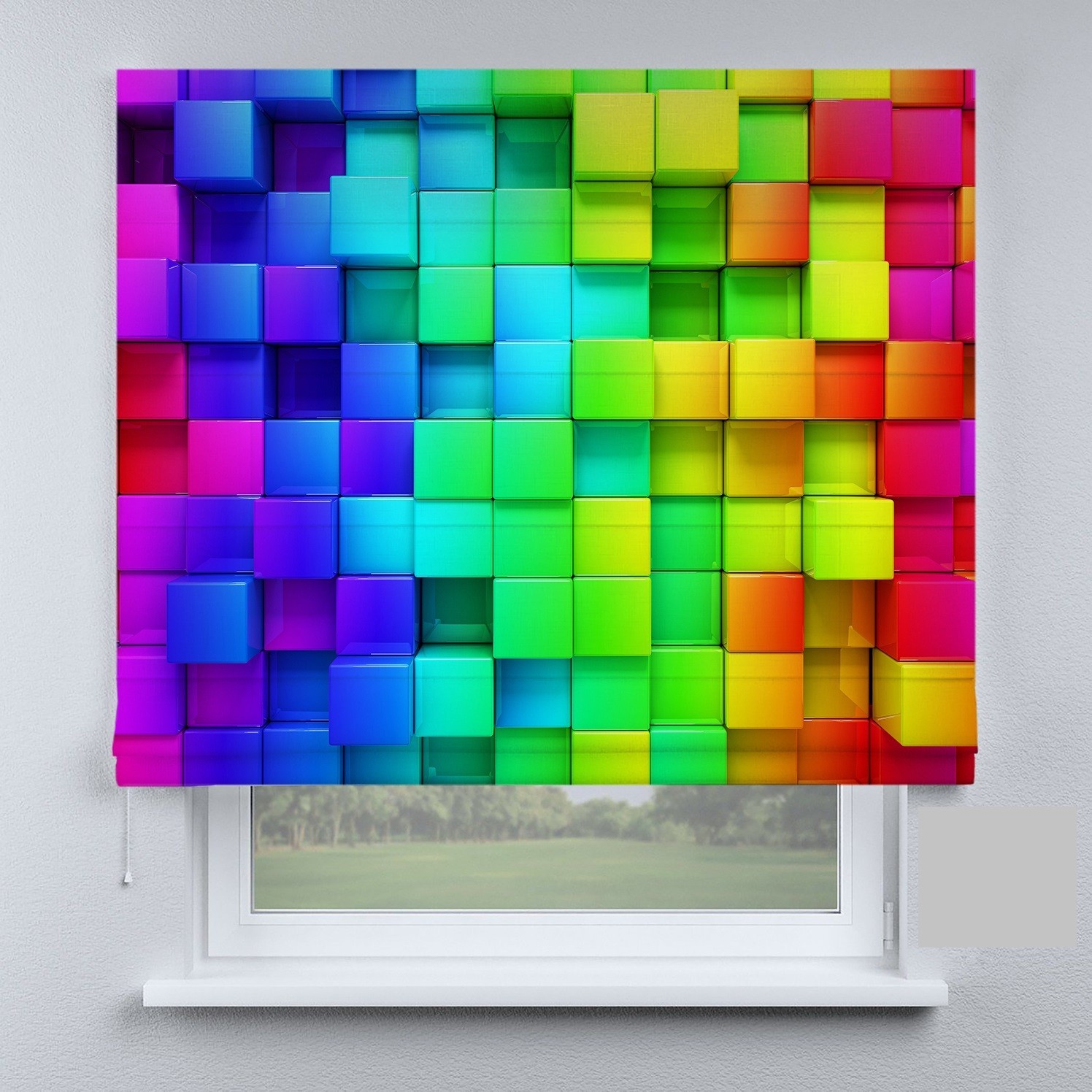 

Римские шторы DECOLIV кубики 190*170 см