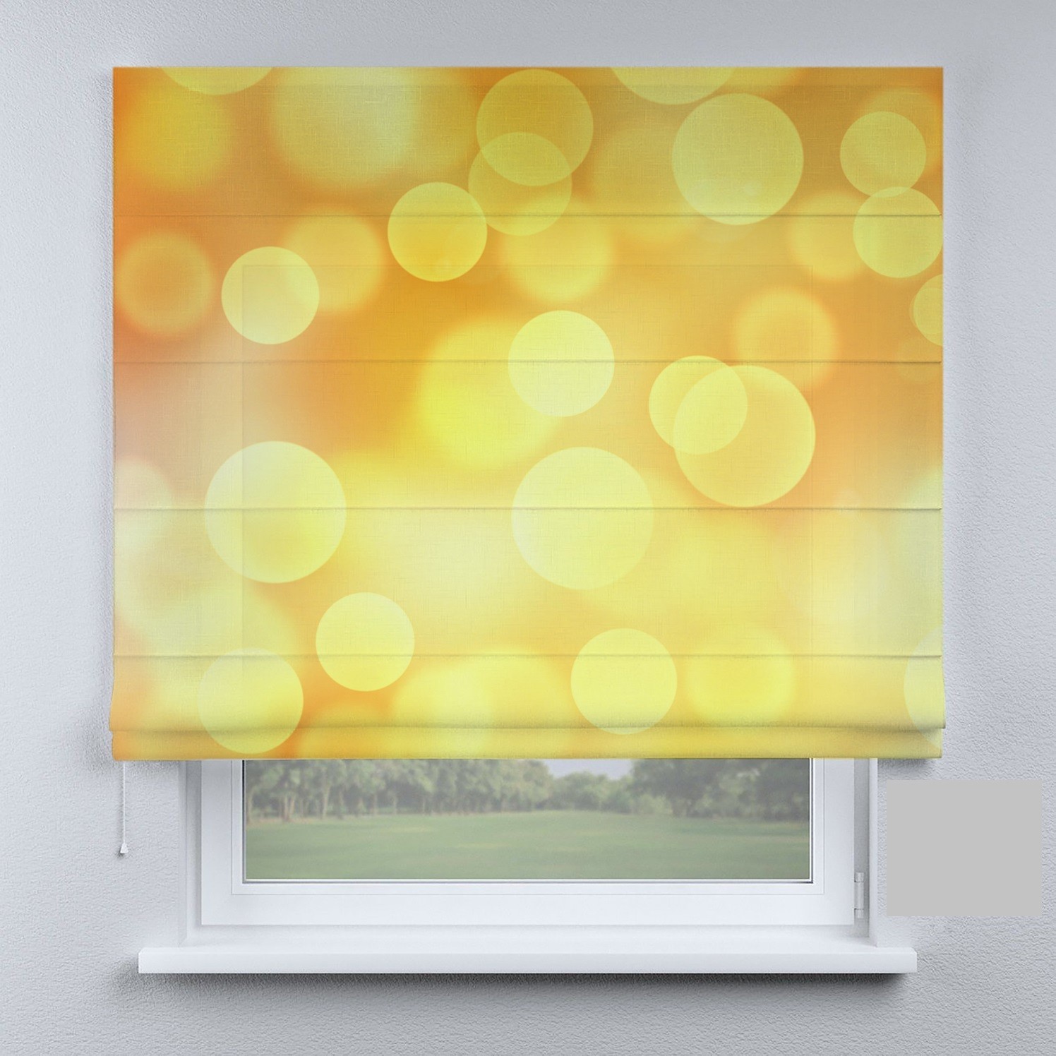 

Римские шторы DECOLIV желтые круги 260*170 см