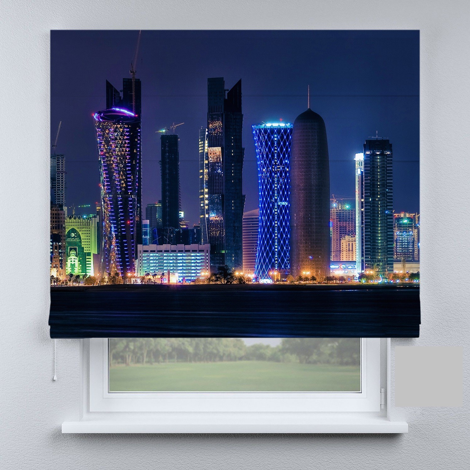 

Римские шторы DECOLIV ночной город разноцветный 180*170 см