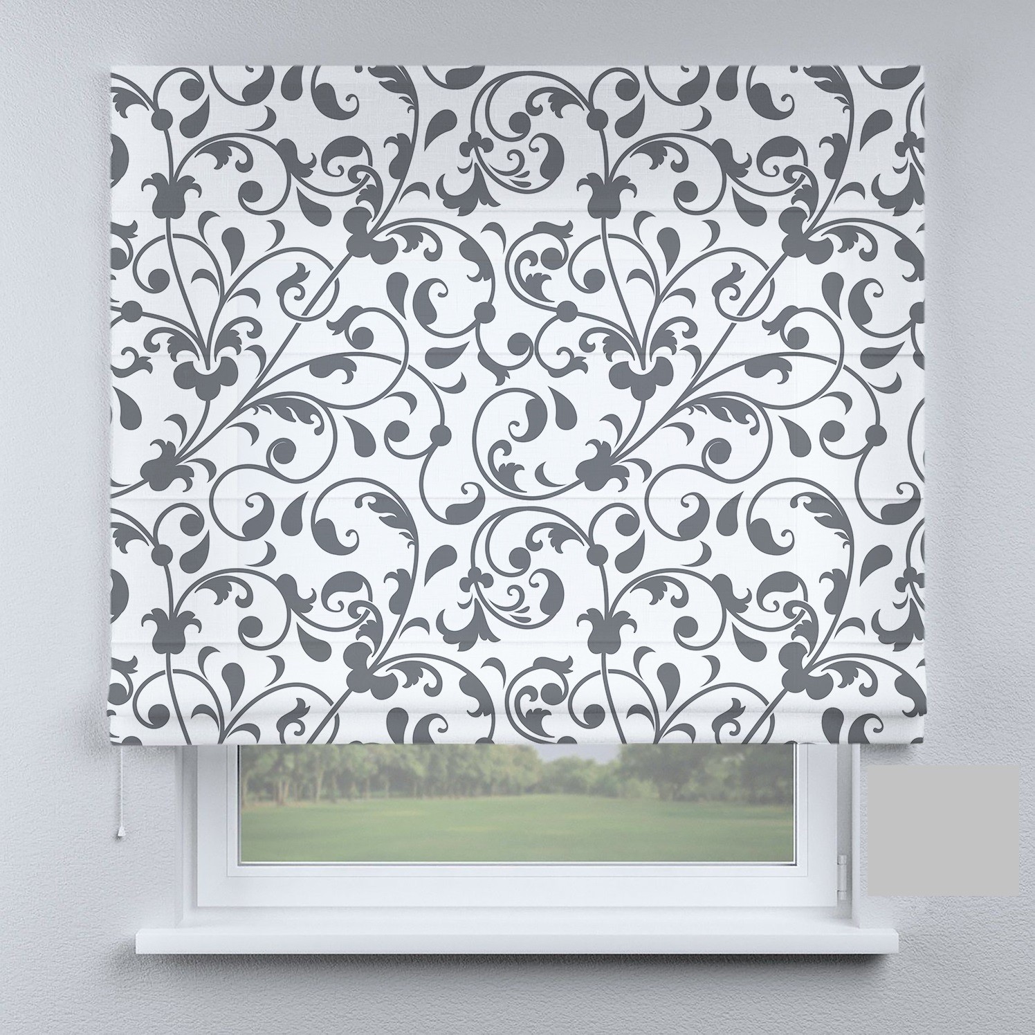 

Римские шторы DECOLIV модерн с вензелями 170*170 см