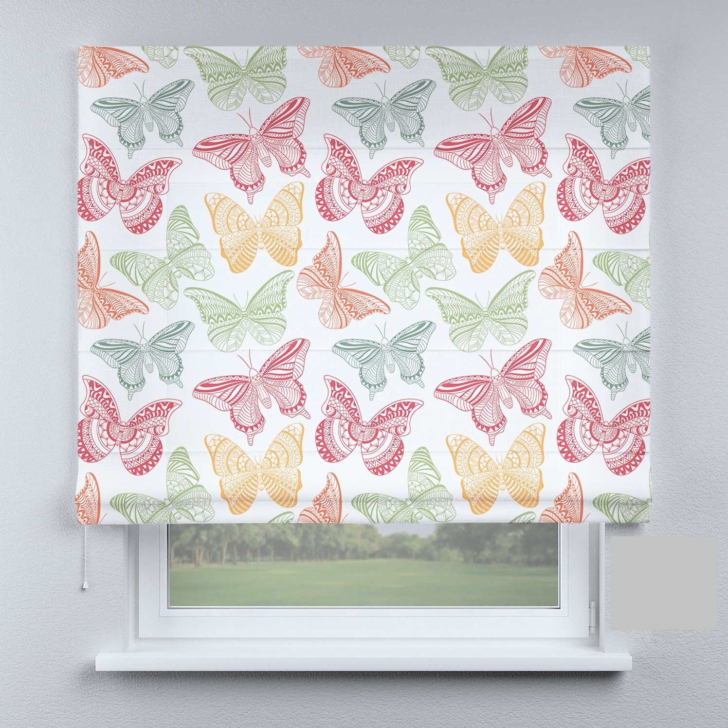 

Римские шторы DECOLIV бабочки разные большие Аполлон 90*170 см