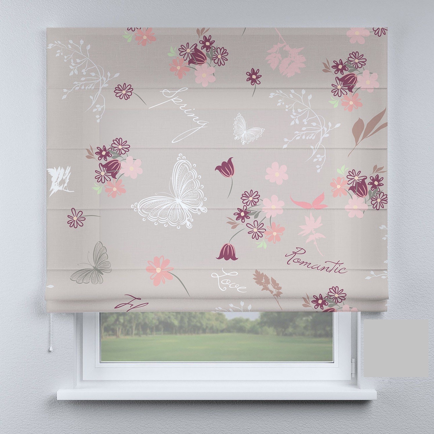 

Римские шторы DECOLIV бабочки весенние 290*170 см