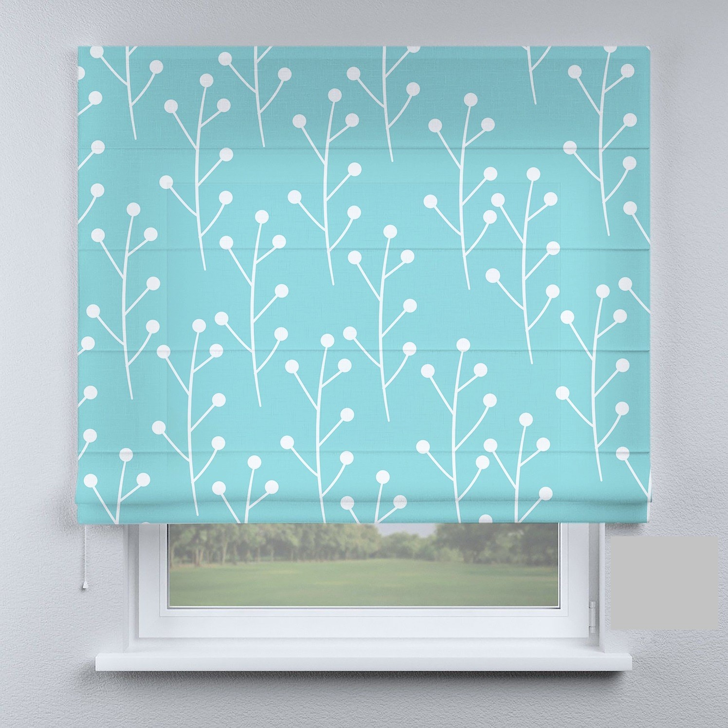 

Римские шторы DECOLIV прованс с ветками 190*170 см