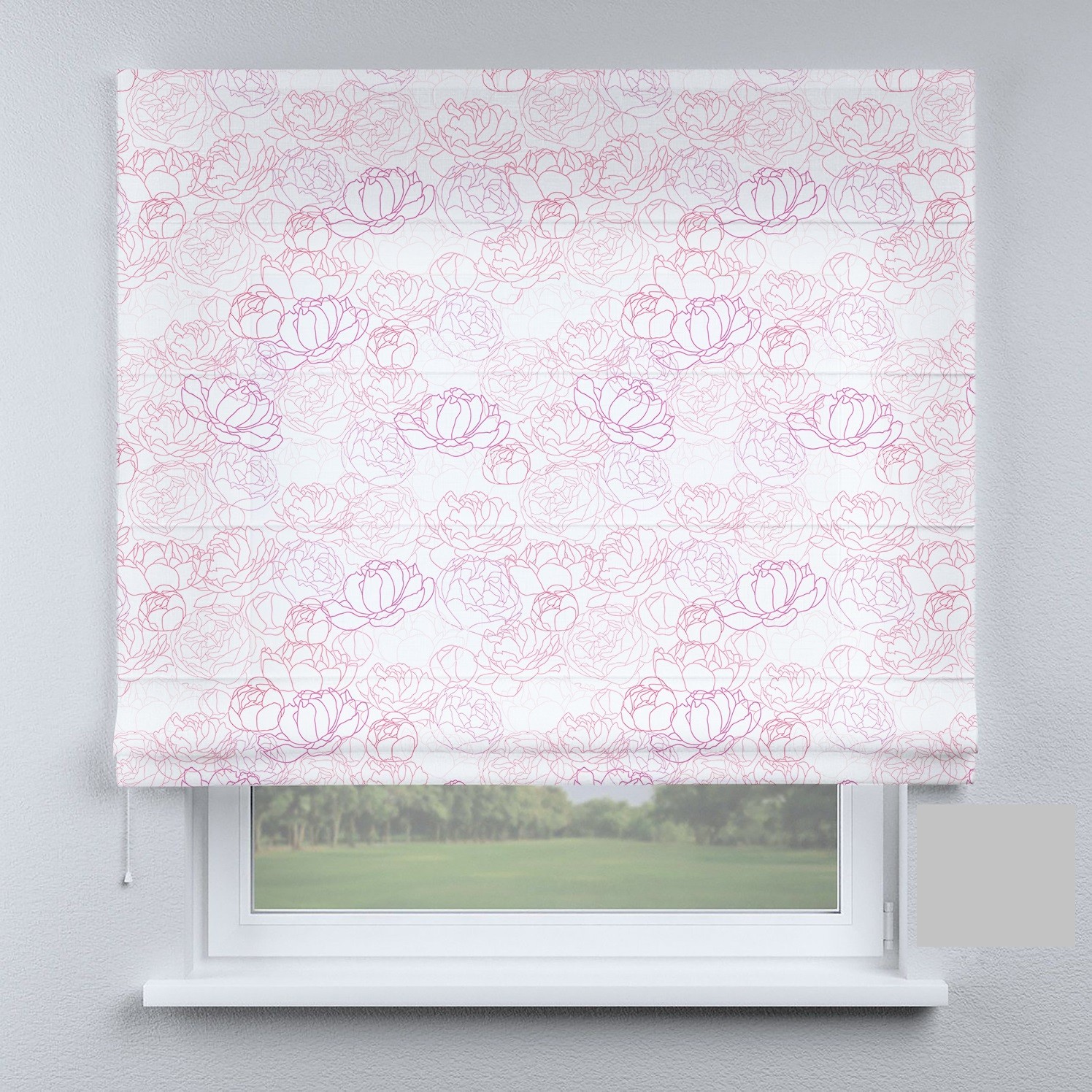 

Римские шторы DECOLIV цветы полевые розовые 120*170 см