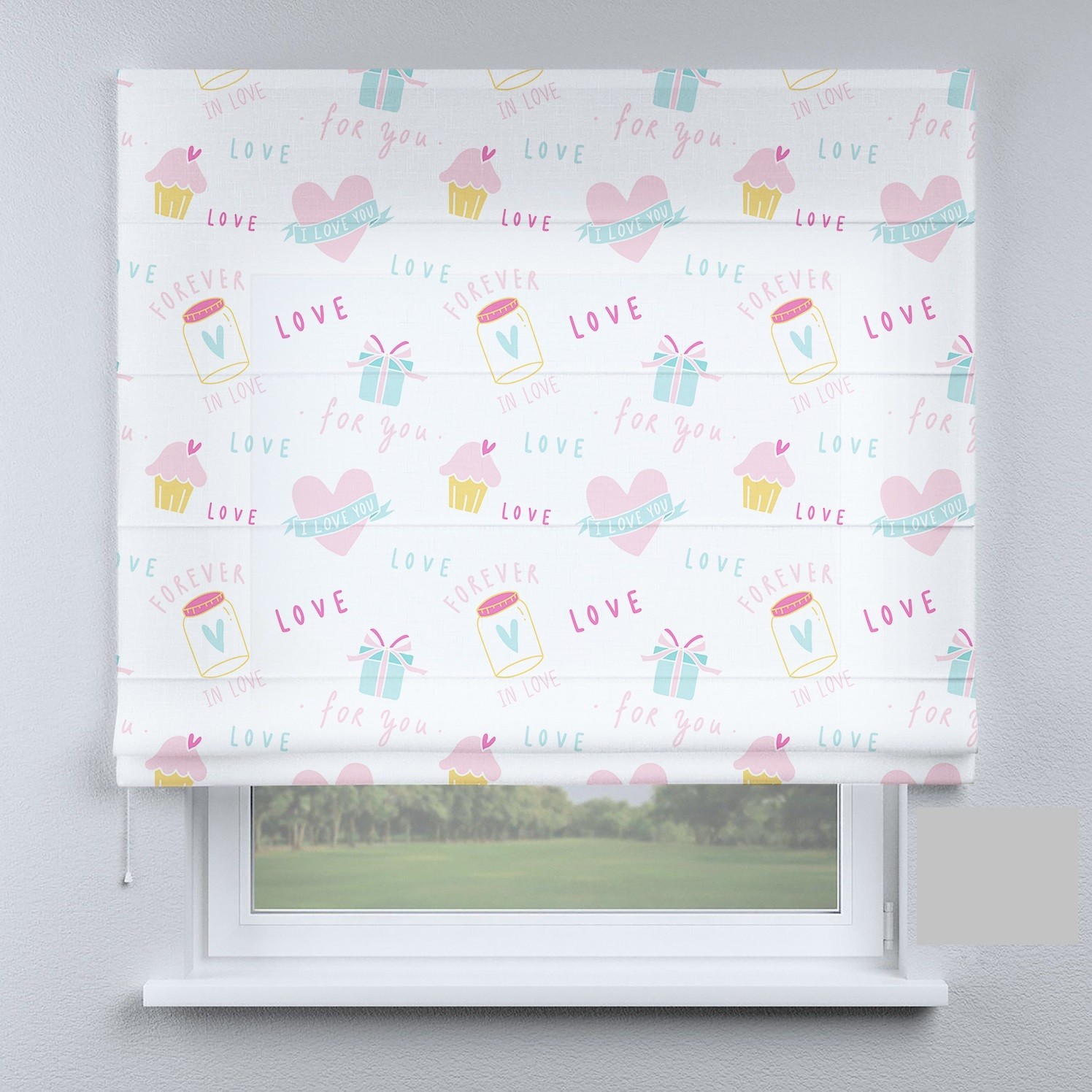 

Римские шторы DECOLIV love 70*170 см