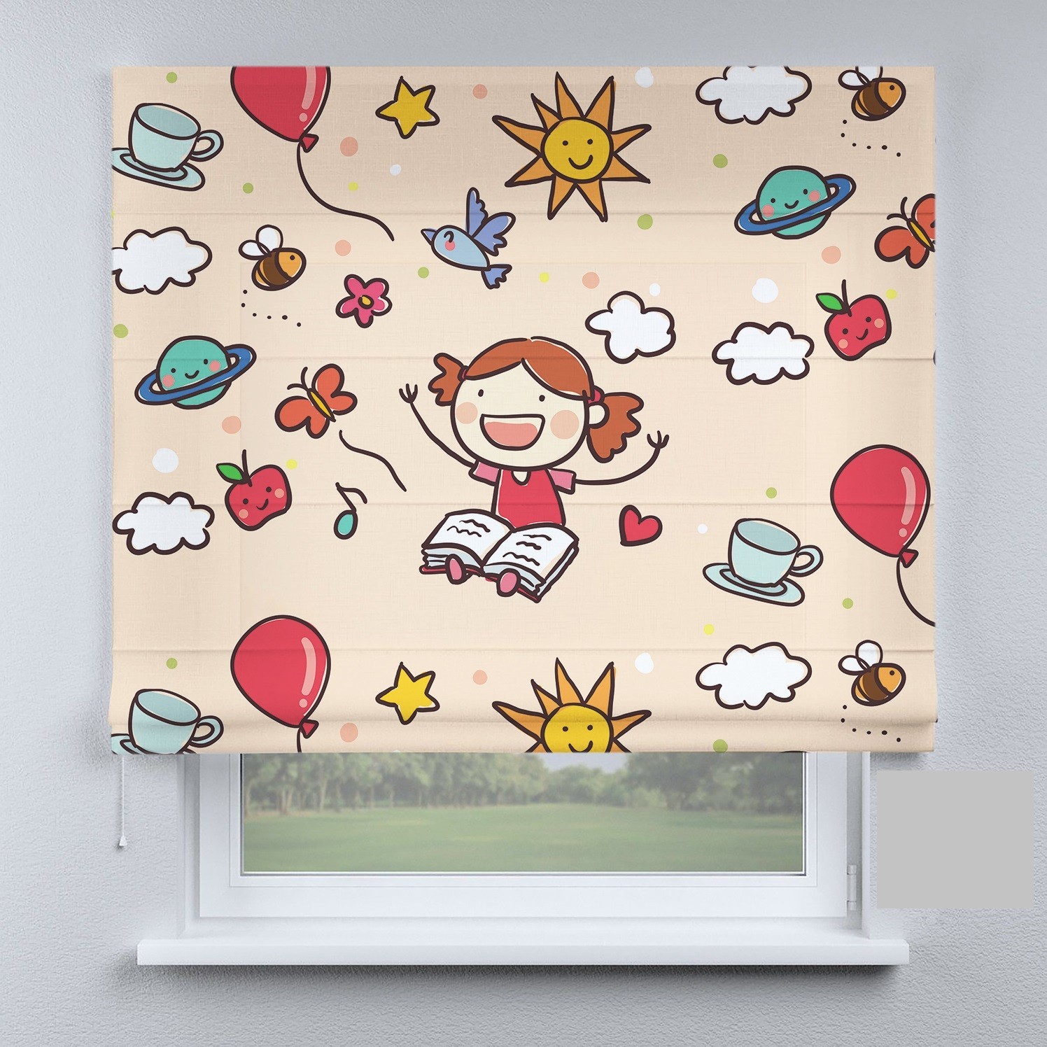 

Римские шторы DECOLIV школа 190*170 см