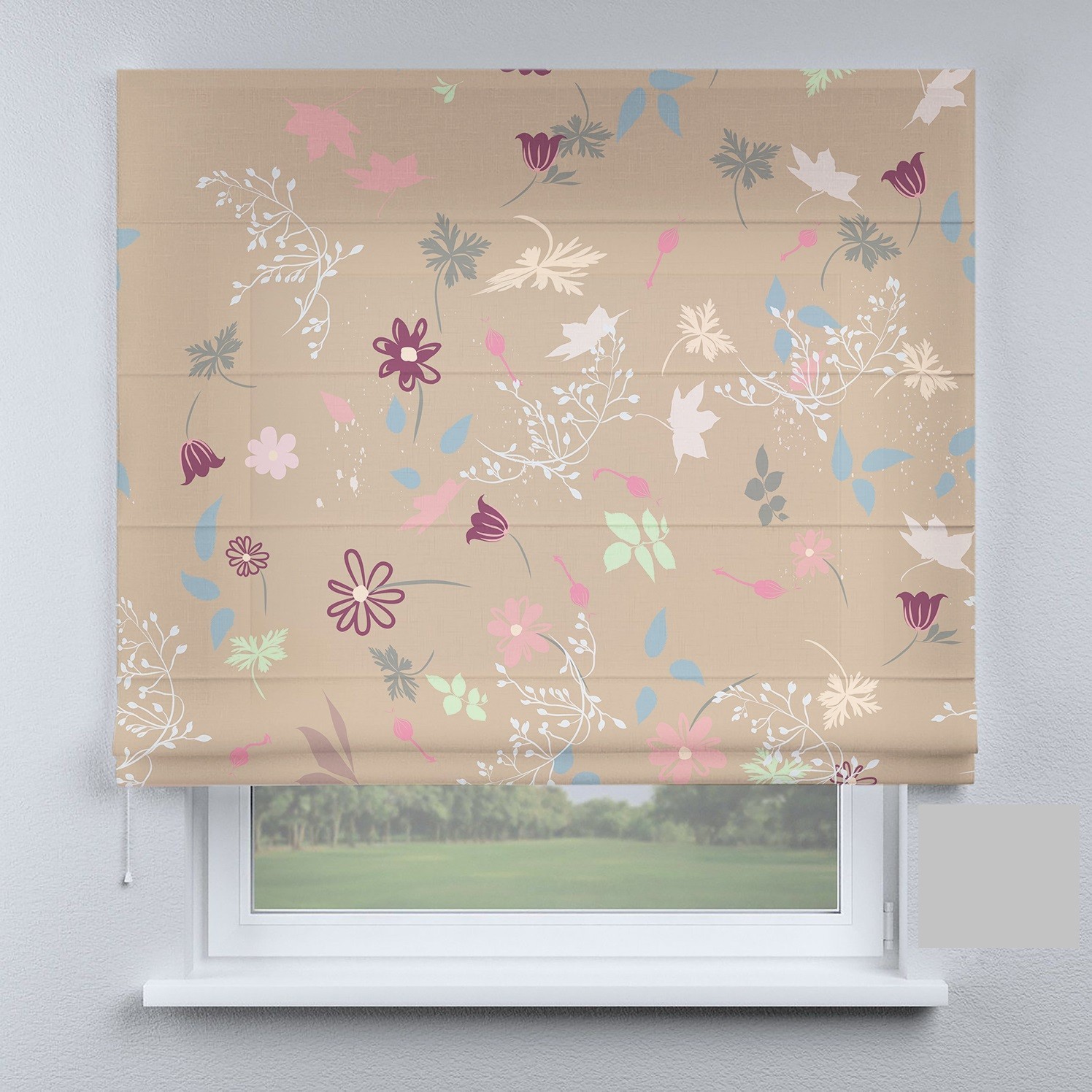 

Римские шторы DECOLIV разные листья 260*170 см