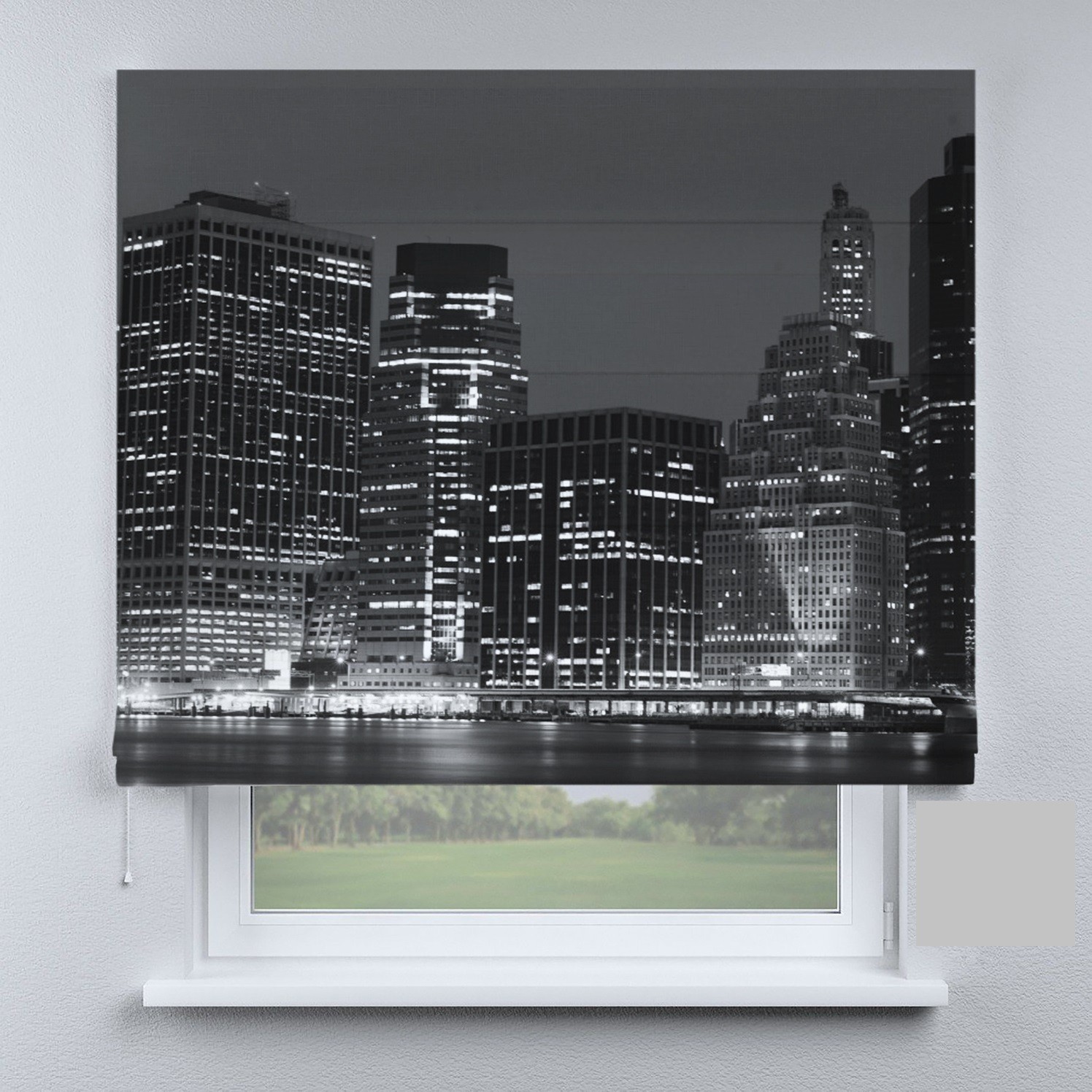 

Римские шторы DECOLIV многоэтажки черно-белые 150*170 см