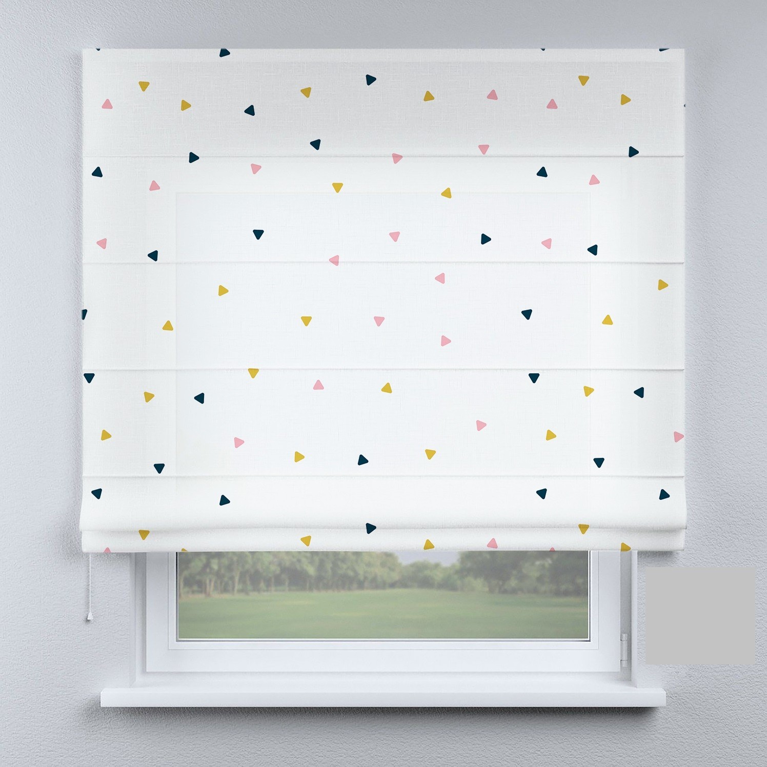 

Римские шторы DECOLIV маленькие треугольники цветные 240*170 см