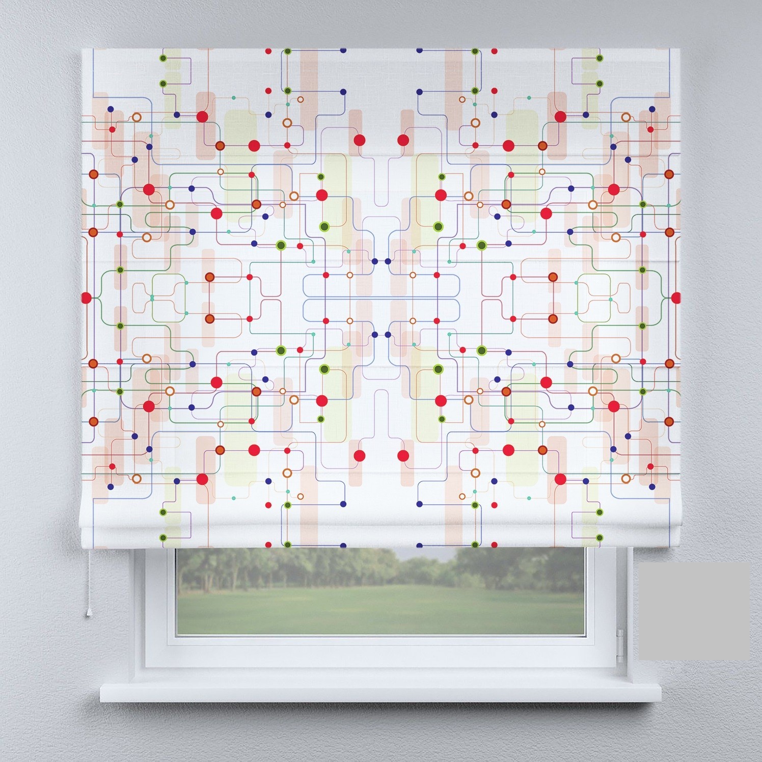 

Римские шторы DECOLIV схемы разноцветные 160*170 см