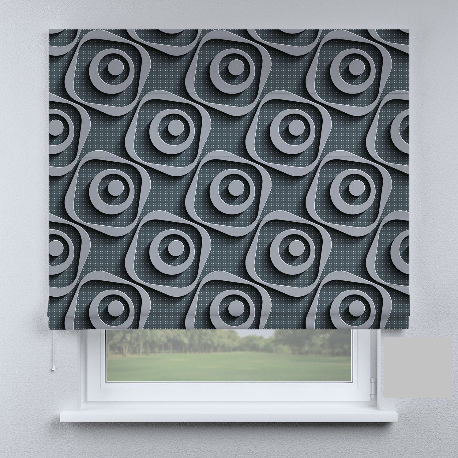 

Римские шторы DECOLIV фигуры в темных тонах 210*170 см