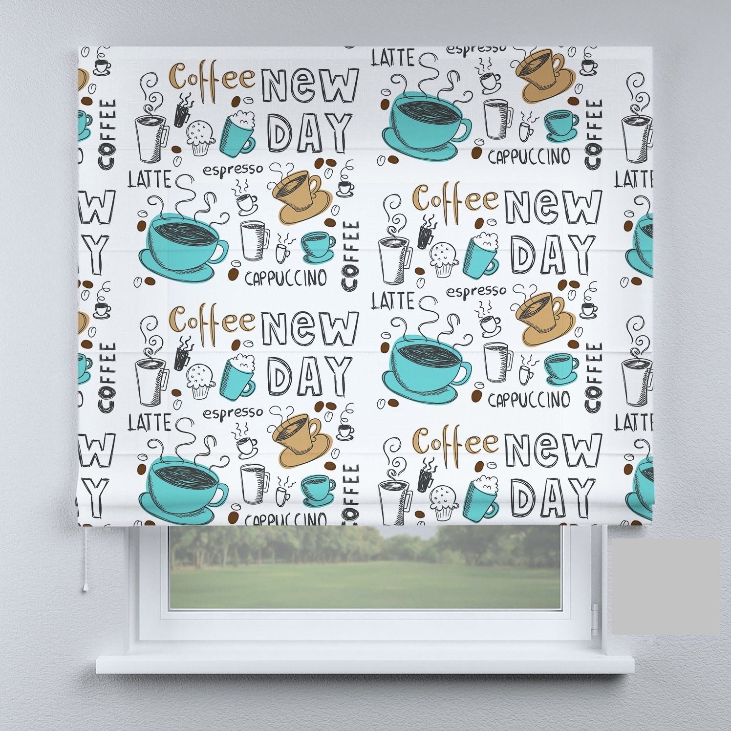 

Римские шторы DECOLIV чашка кофе 40*170 см