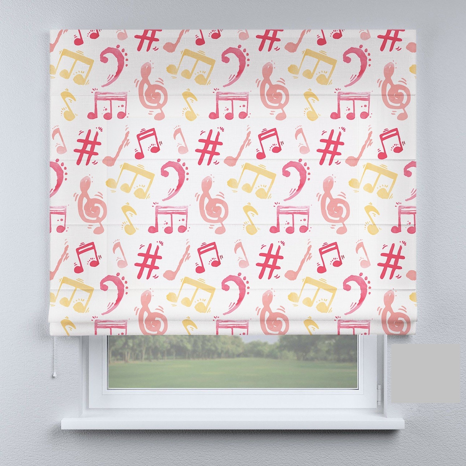 

Римские шторы DECOLIV музыкальные разноцветные 120*170 см