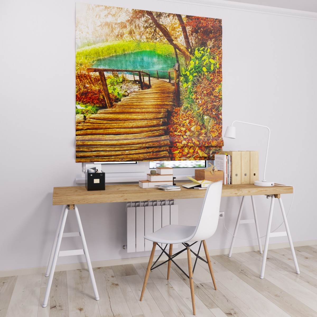 

Римские шторы DECOLIV мост к реке 220*170 см