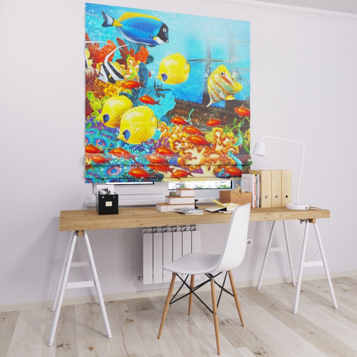 

Римские шторы DECOLIV рыбки 220*170 см