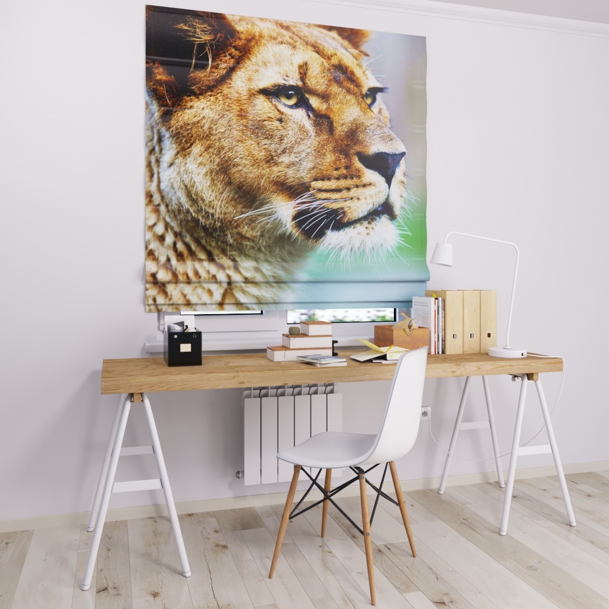 

Римские шторы DECOLIV тигрица 40*170 см