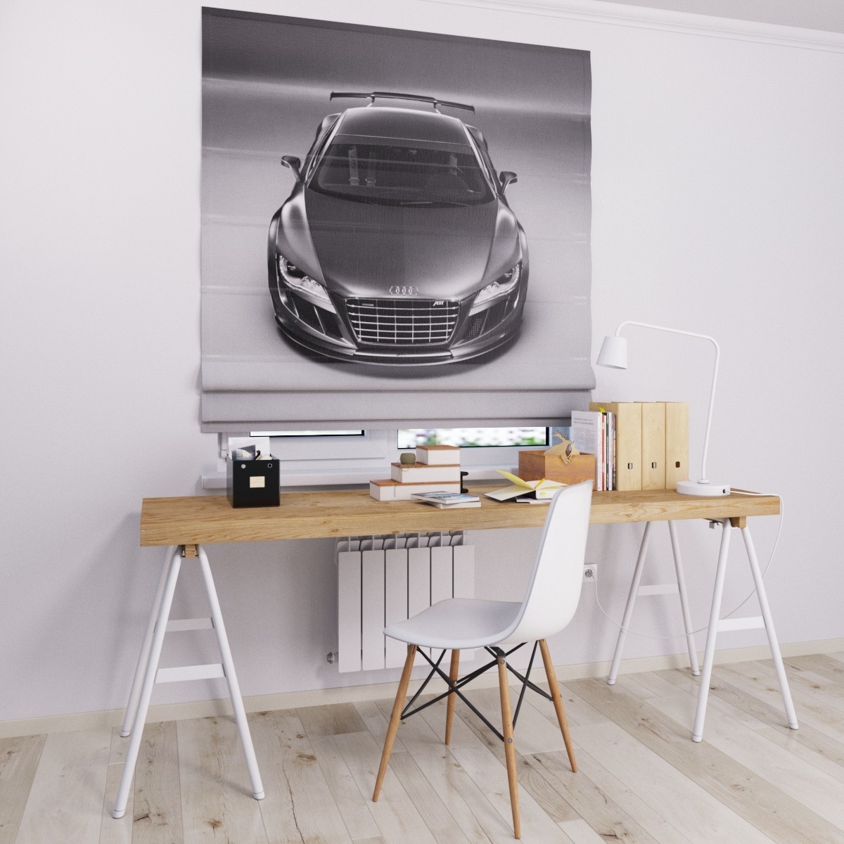 

Римские шторы DECOLIV машина Ауди 40*170 см