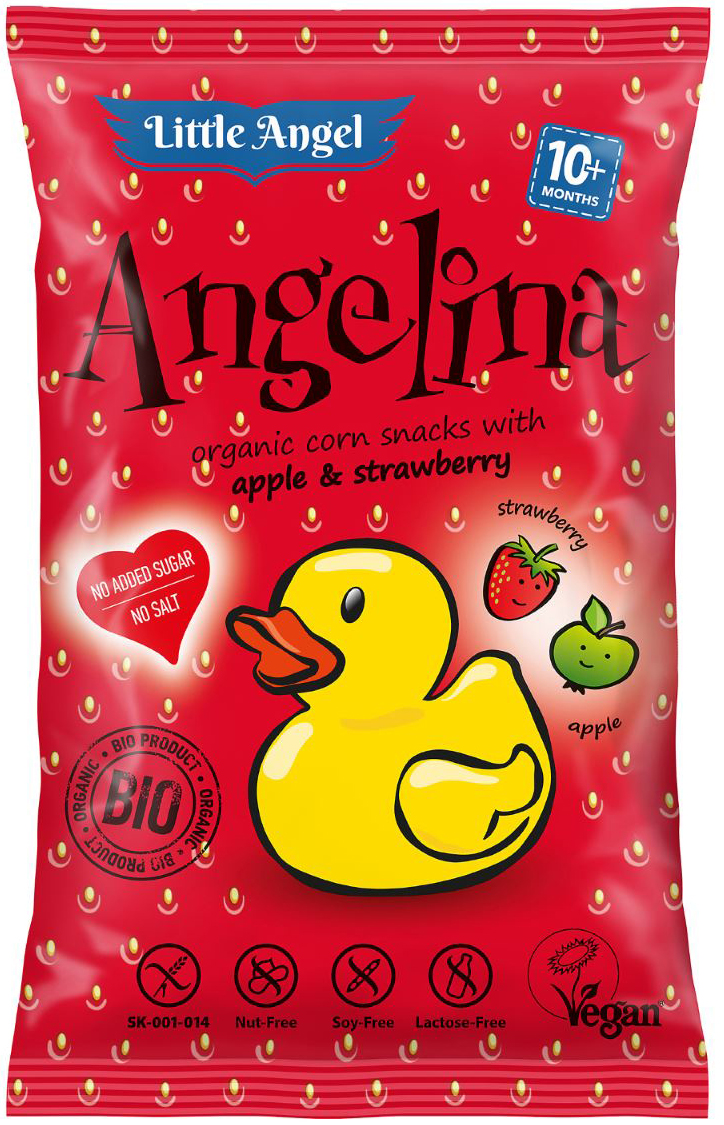 

Кукурузные снеки McLloyd`s Little Angel Angelina с яблоком и клубникой 60 г х 10 шт (8588000526581)