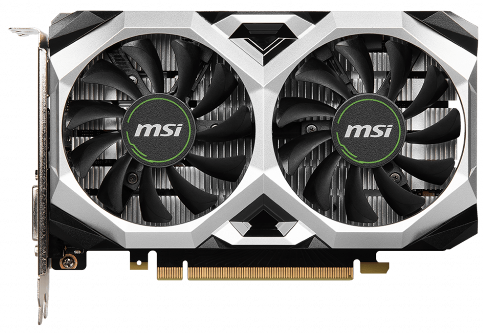 

MSI PCI-Ex GeForce GTX 1650 D6 Ventus XS OCV1 4GB GDDR6 (128bit) (1620/12000) (DisplayPort, HDMI, DVI-D Dual-Link) (GTX 1650 D6 VENTUS XS OCV1)