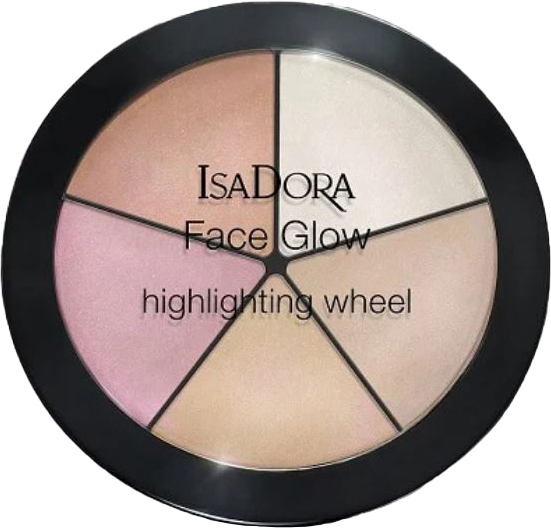 Акция на Хайлайтер для лица Isadora Face Glow Highlighting Wheel палетка 51 champagne glow 18 г (7317851187518) от Rozetka UA