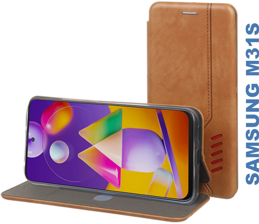 

Чехол-книжка BeCover Exclusive New Style для Samsung Galaxy M31s SM-M317 Brown