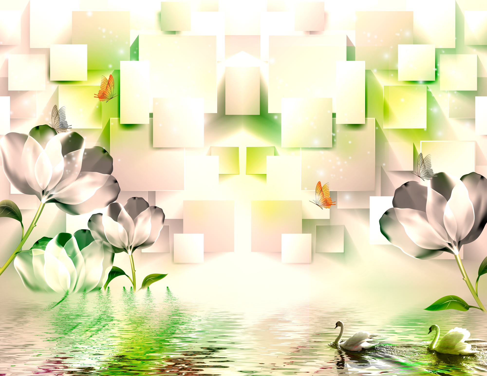 

Фотообои 3D '3D Цветы' (3476) , Песок