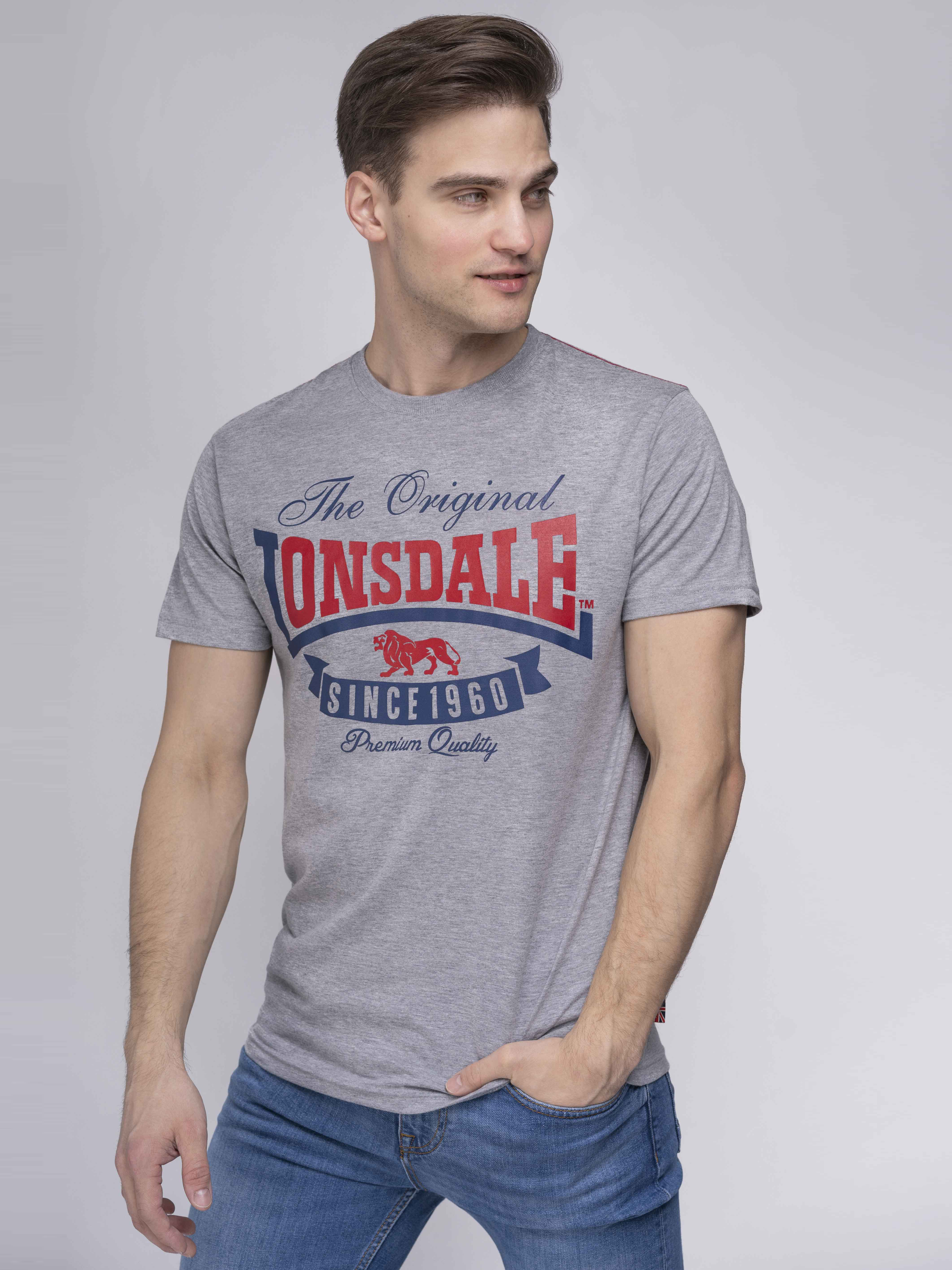 

Футболка Lonsdale CORRIE 115544-1004  Marl Grey, Футболка Lonsdale CORRIE 115544-1004 S Marl Grey