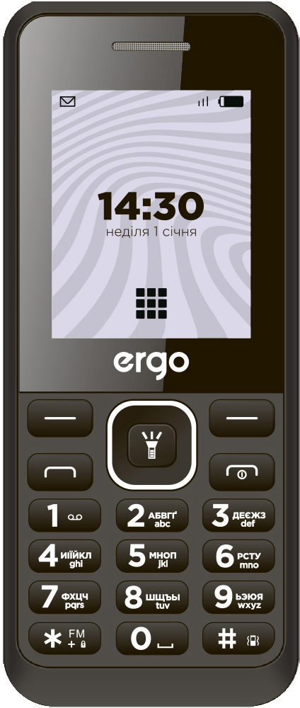 

Мобильный телефон Ergo B181 Dual Sim Black