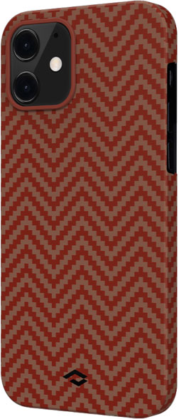 

Панель Pitaka MagEZ Case Herringbone для Apple iPhone 12 mini Red/Orange