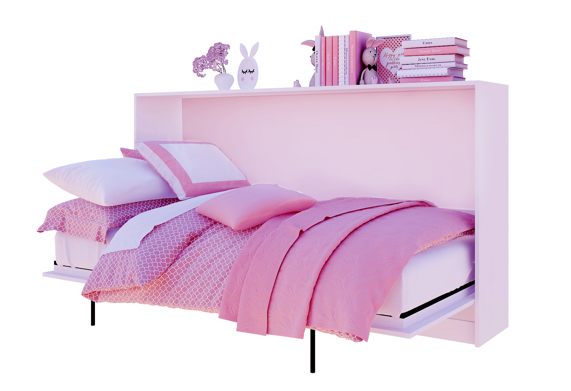 

Шафа-ліжко горизонтальне Moon beds XS 90х200 см Лаванда