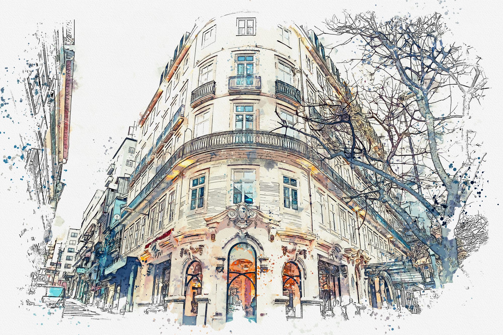 

Фотообои Архитектура 'Угловой дом' (4763) , Иней