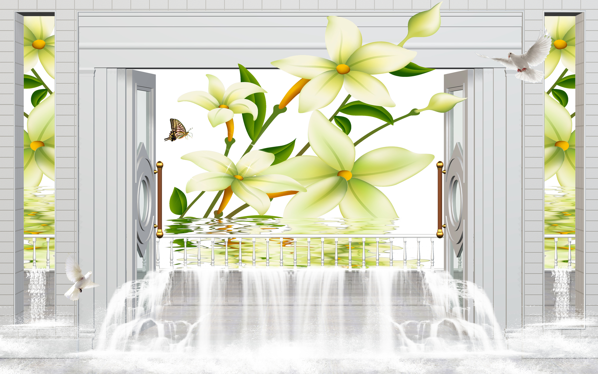 

Фотообои 3D '3D лилии' (3887) , Кожа