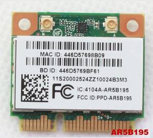 Wi-fi+BT модуль HalfSize Mini pcie Для Lenovo! Qualcomm Atheros AR5B195 ...