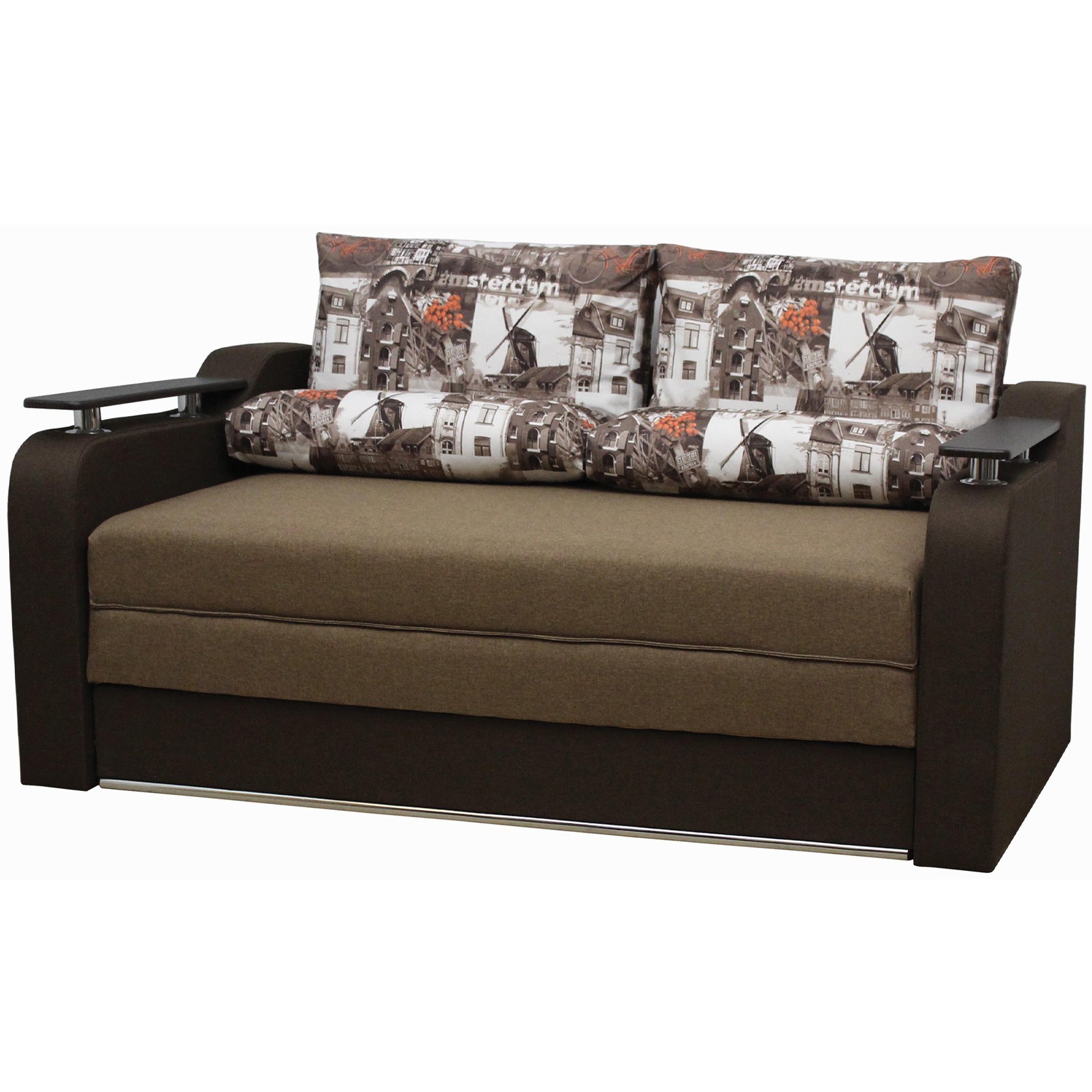 

Прямой диван Лотос-Браво (Мебель Софиевки) Коричневый 105х190 см 11120_61