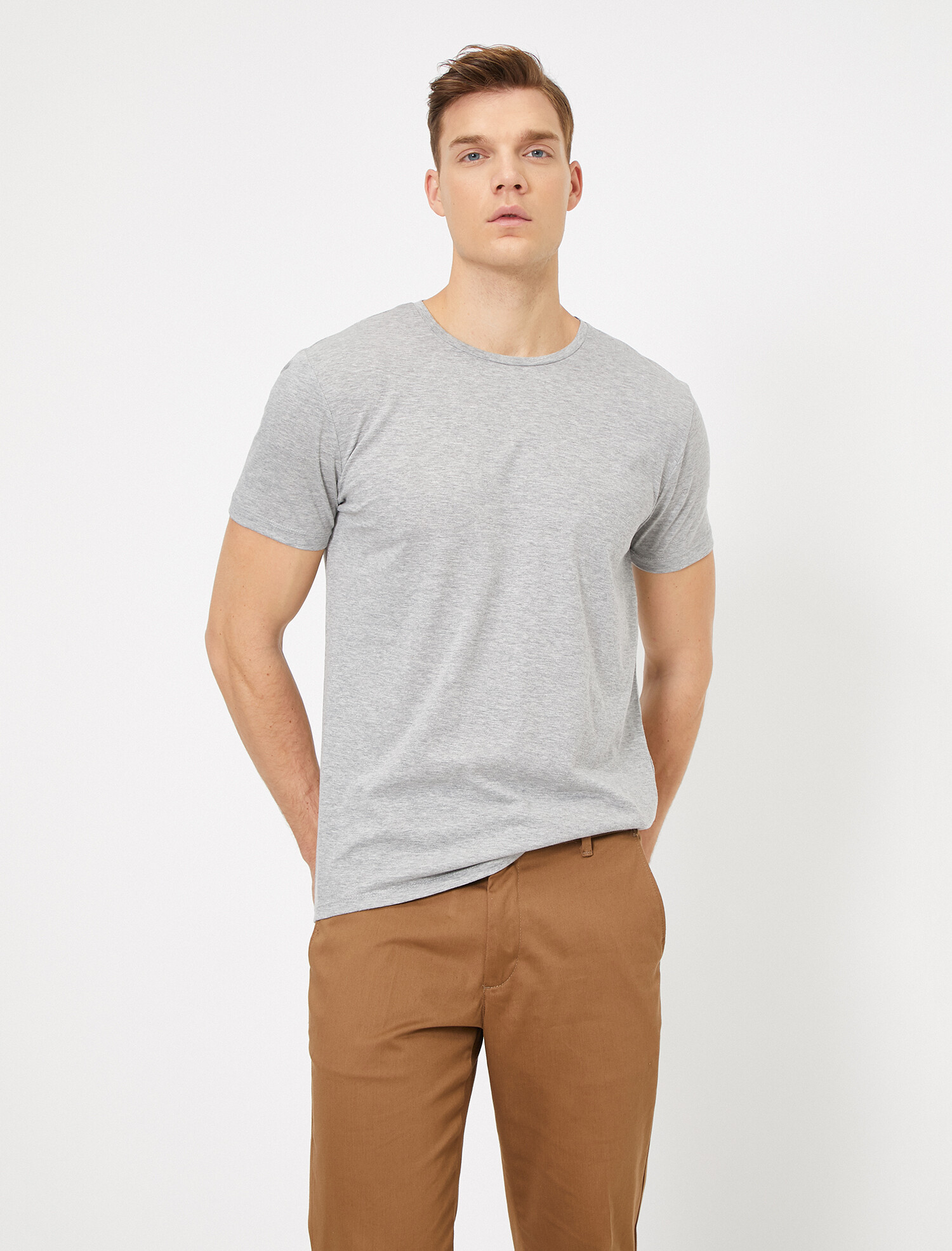 

Футболка Koton 0KAM12141LK-027 S Grey