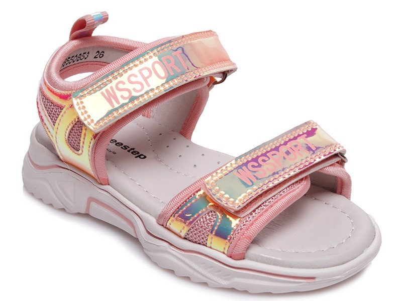 

Босоніжки Weestep (29р.) 18,2 см рожеві блискучі