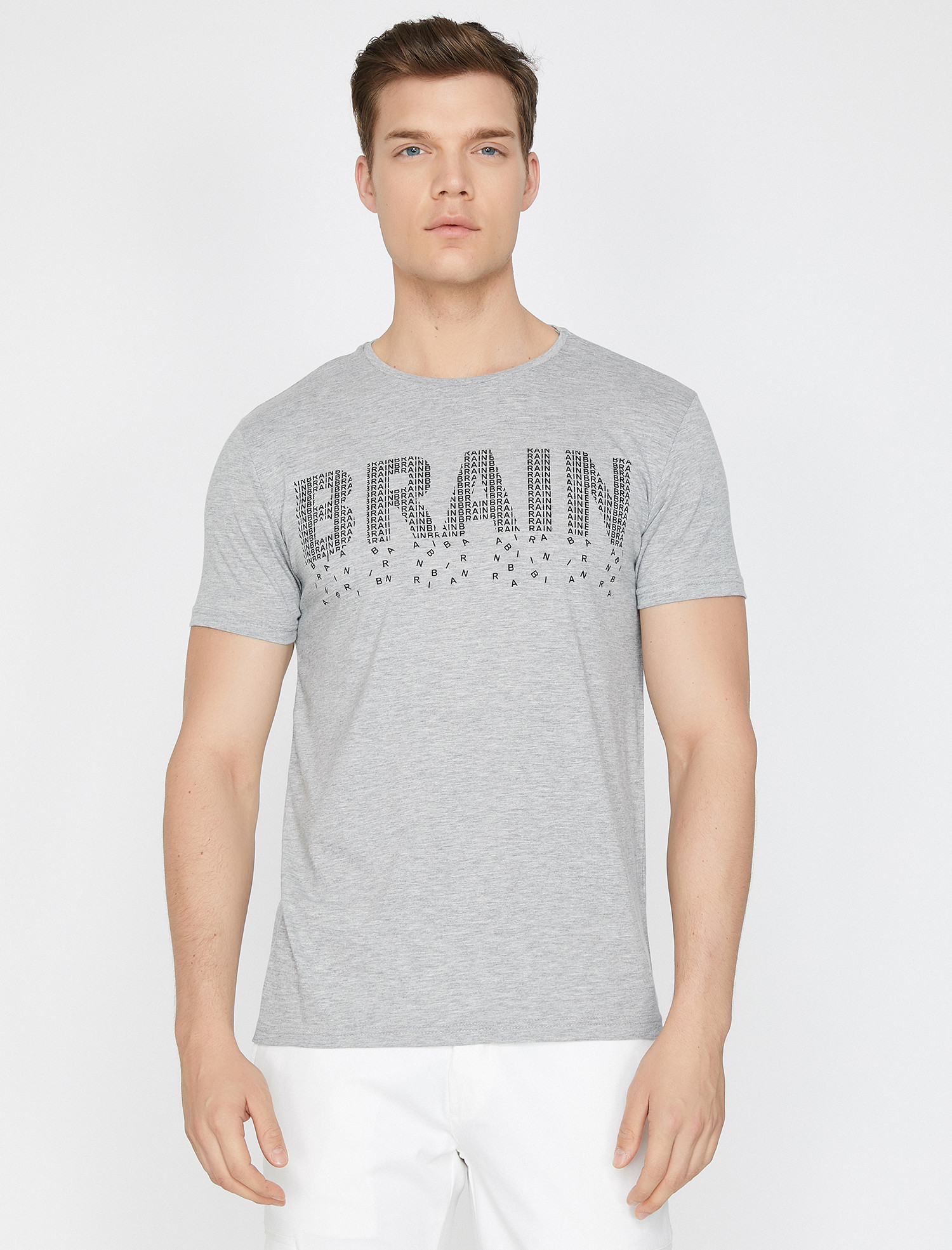 

Футболка Koton 0KAM11632CK-027 L Grey