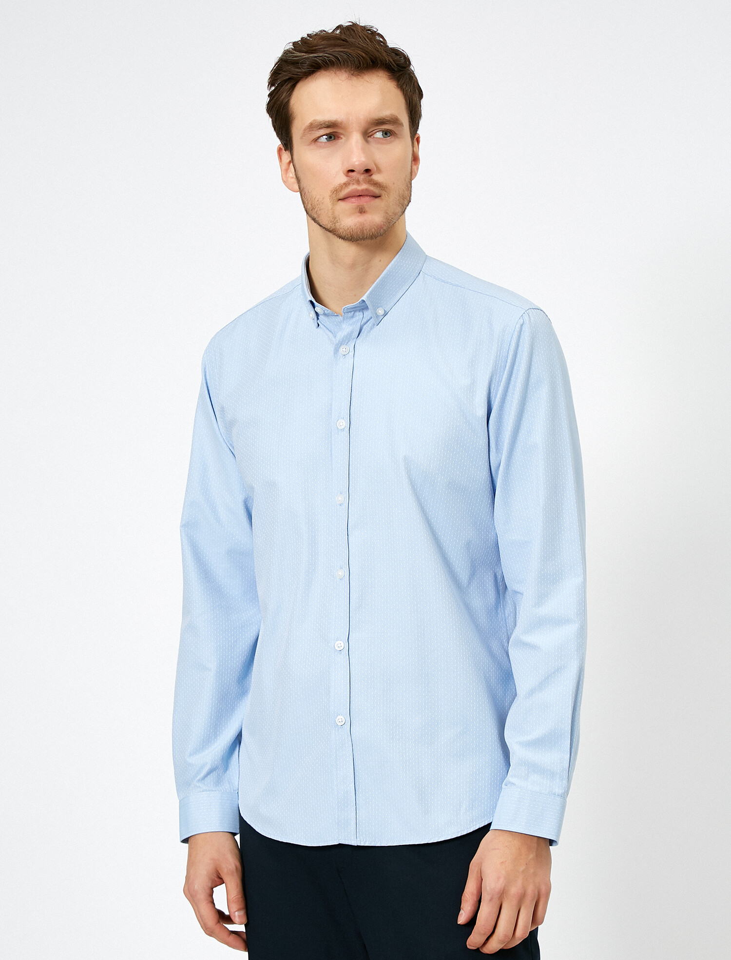 

Рубашка Koton 0YAM69001NW-650 XL Blue Design